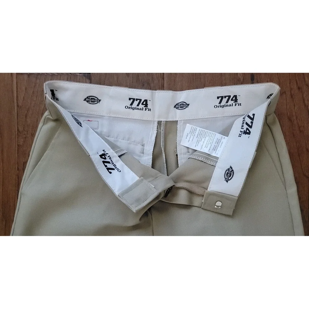 Dickies Women's 774 Original Brown‎ Khakis Workwear Pants Size 30x25